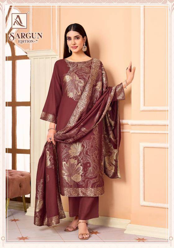 Alok sargun vol 7 wholesale dress materials in mysore